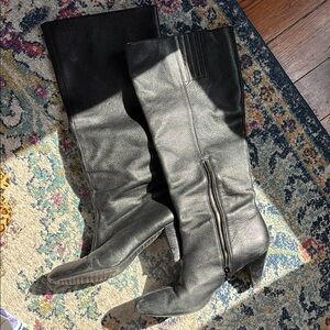 Banana Republic Black Heeled Boots Timeless Design